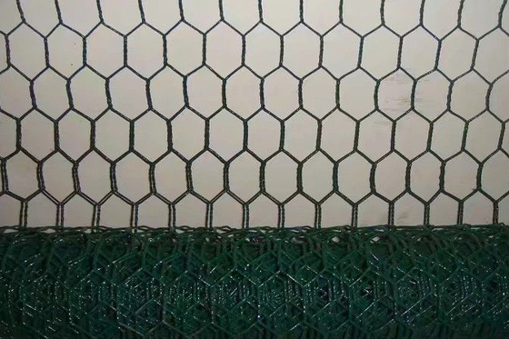 25M Plastic Coated Chicken Wire Netting 0.8mm hexagonal poultry netting