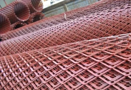 Metal Expanded Wire Mesh Anti Slip Carbon Steel Expanded Metal Flat Sheet
