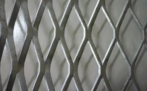 Metal Expanded Wire Mesh Anti Slip Carbon Steel Expanded Metal Flat Sheet