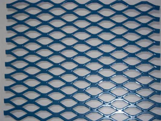 Metal Expanded Wire Mesh Anti Slip Carbon Steel Expanded Metal Flat Sheet